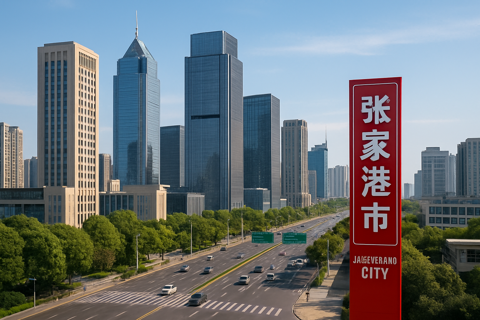 张家港城市景观